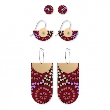 Earrings | Mixer Pack | Azeza Possum | Country